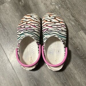 Zebra crocs